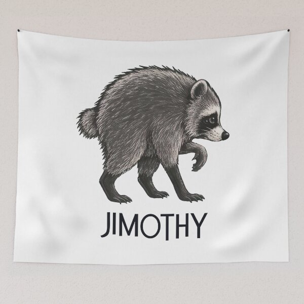 Item preview, Funny Jimothy Raccoon Meme designed and sold by ViVarRi.