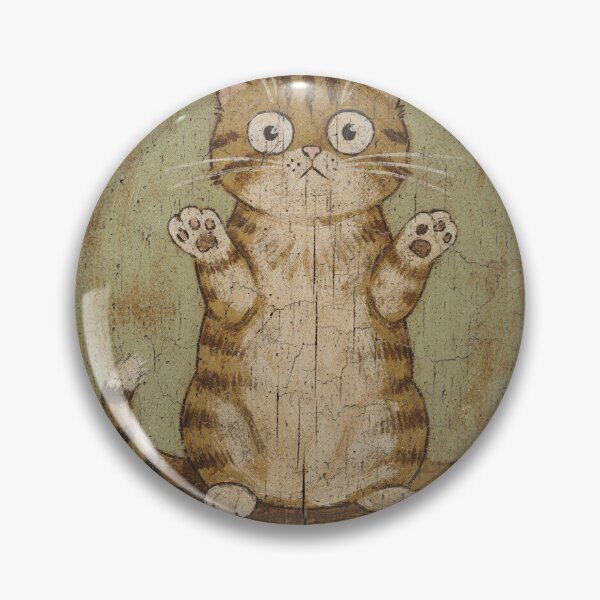 Item preview, Stubby Munchkin Cat Demanding to Be Lifted Up Folk Art designed and sold by PictorialWhimsy.
