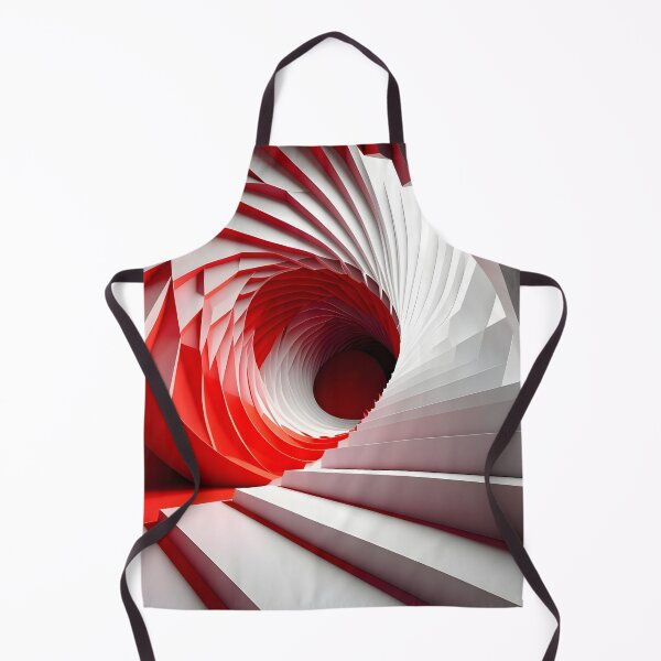 Item preview, Spiral Red and White Tunnel designed and sold by Vicky Brago-Mitchell®.