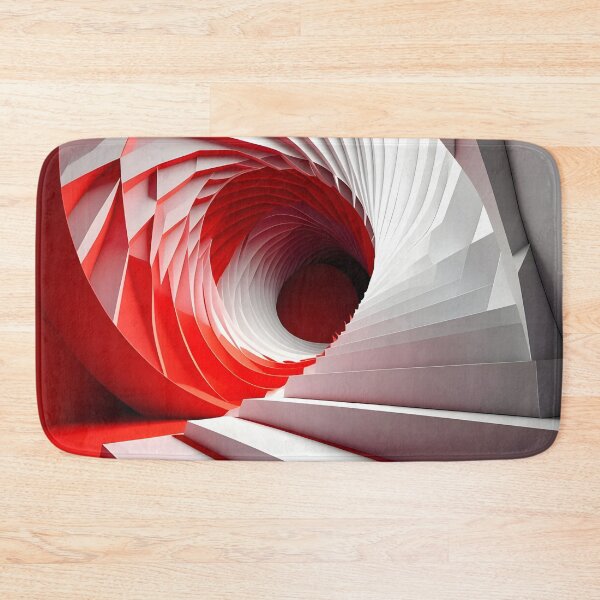 Item preview, Spiral Red and White Tunnel designed and sold by Vicky Brago-Mitchell®.