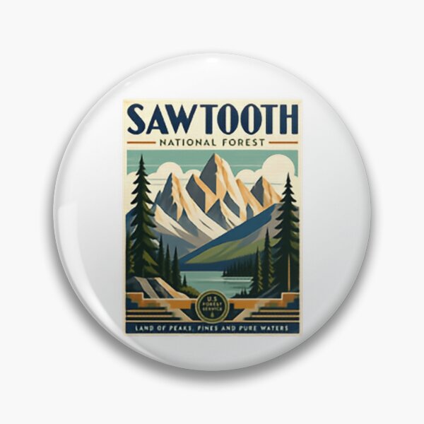 Item preview, Sawtooth National Forest U.S. Forest Service Land Of Peaks, Pines And Pure Waters Idaho Travel Nature Explorer designed and sold by Simsimah26Parks.