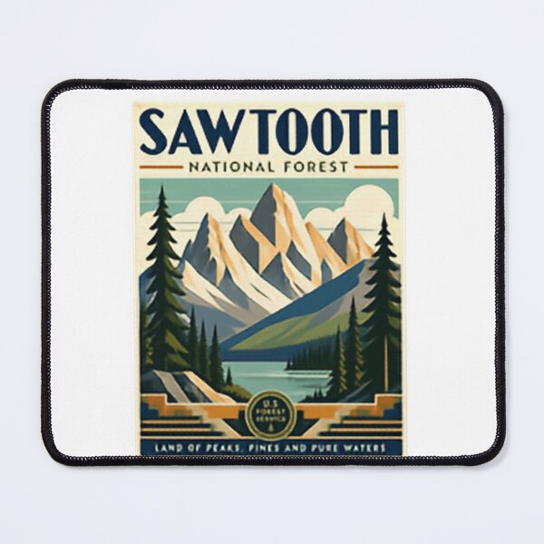Item preview, Sawtooth National Forest U.S. Forest Service Land Of Peaks, Pines And Pure Waters Idaho Travel Nature Explorer designed and sold by Simsimah26Parks.