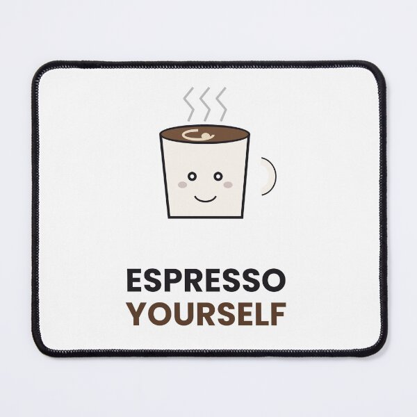 Item preview, Espresso Yourself Funny Coffee Pun Sticker designed and sold by QuirkyCartel.