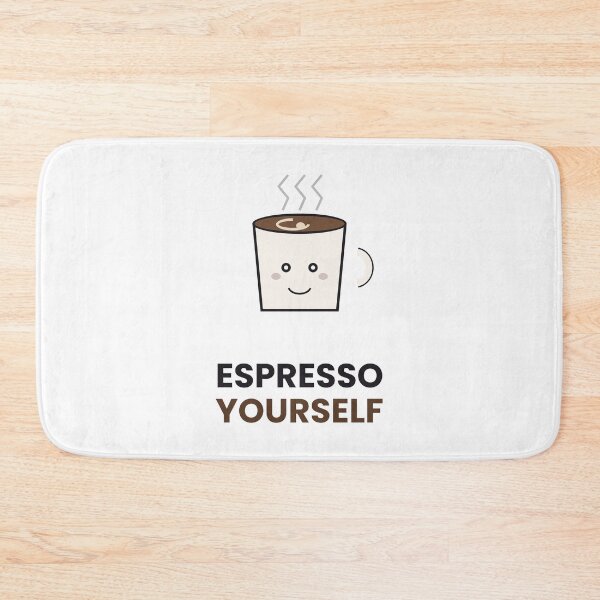 Item preview, Espresso Yourself Funny Coffee Pun Sticker designed and sold by QuirkyCartel.