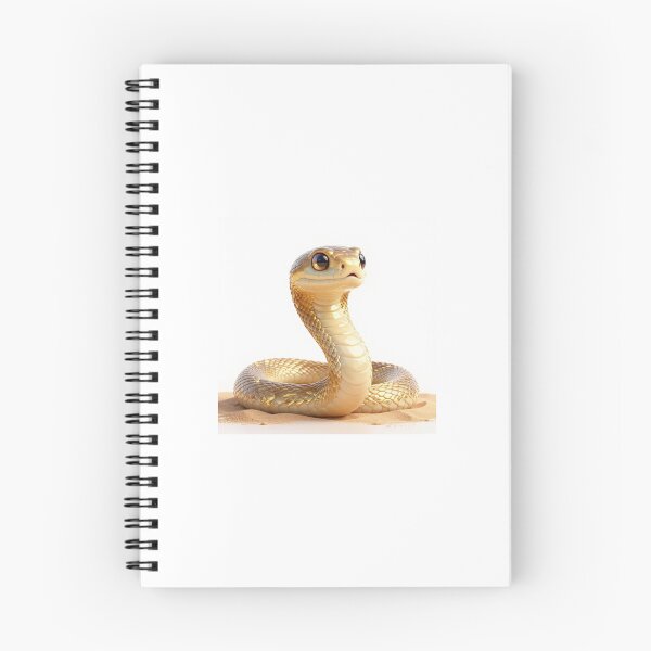 Item preview, Cute Realistic Mystic Desert Snake with Golden Patterns - Adorable Fantasy Reptile Art designed and sold by MrArtist Shop.