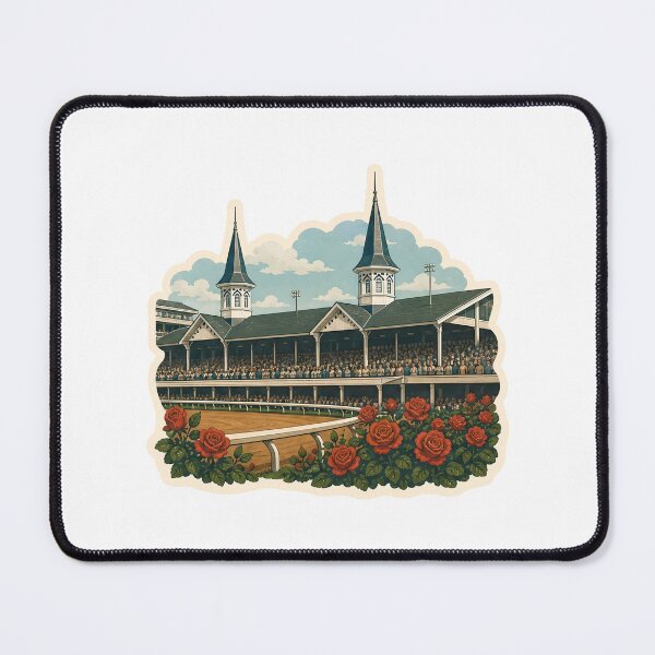 Item preview, Churchill Downs Racetrack Watercolor designed and sold by ChemicalXShop.