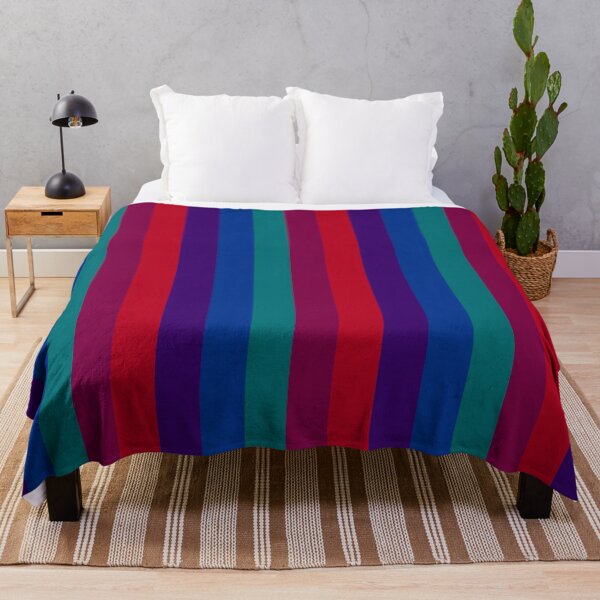 Item preview, Deep winter colour palette stripe design designed and sold by KLflorals.