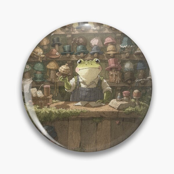 Item preview, Toad Keeper of the Lost-and-Found for Tiny Hats Cottagecore Art designed and sold by PictorialWhimsy.