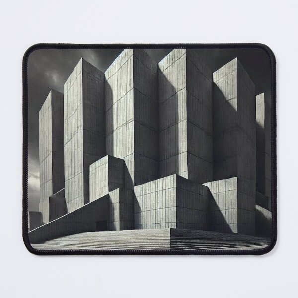 Item preview, Monolithic Brutalist Architecture | Minimalist Concrete Cityscape designed and sold by rigelcreation.