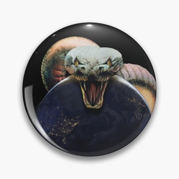 Item preview, Serpent Globe Retro Graphic Display designed and sold by Matastuffmerch.