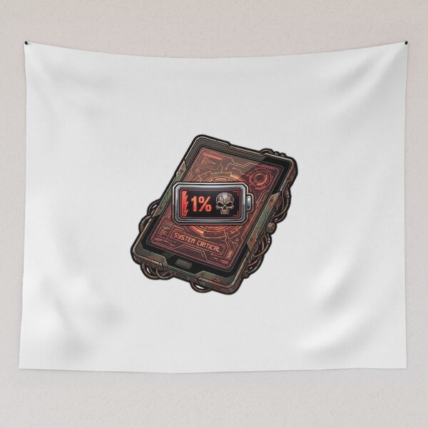 Item preview, E-Reader 1 Percent Battery Panic designed and sold by ryanguas.