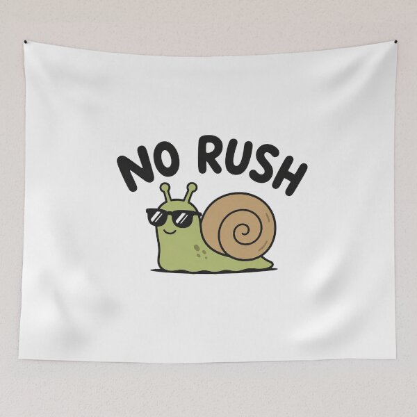 Item preview, no rush slow snail designed and sold by vecart34.