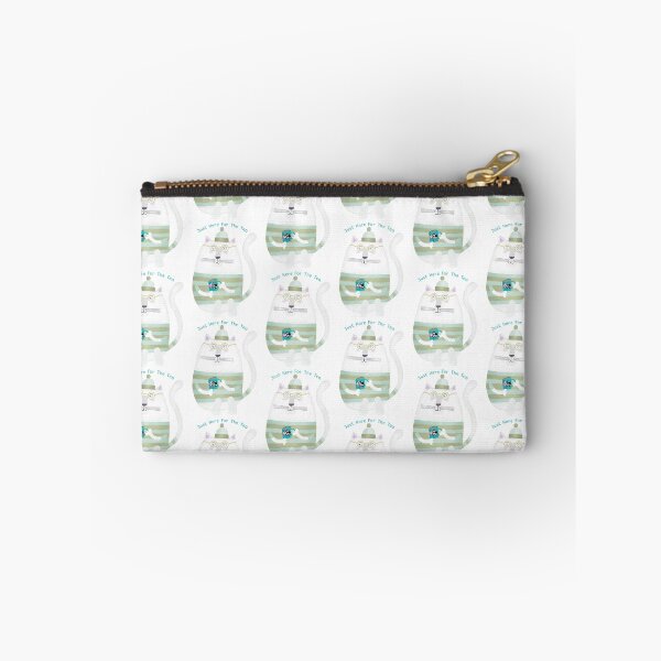 Item preview, "Just Here For The Tea" Fat Cat Humor designed and sold by Carla Daly.
