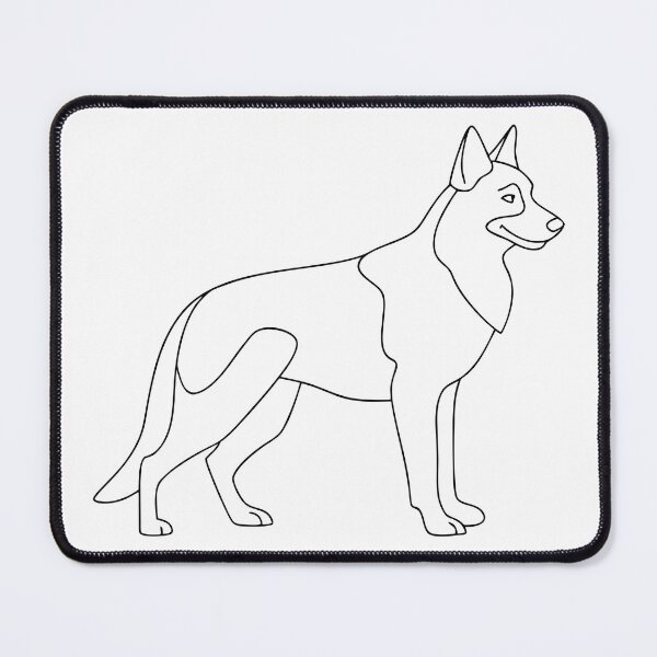 Item preview, German Shepherd Elegant Line Art Gift designed and sold by OneLine Studio.