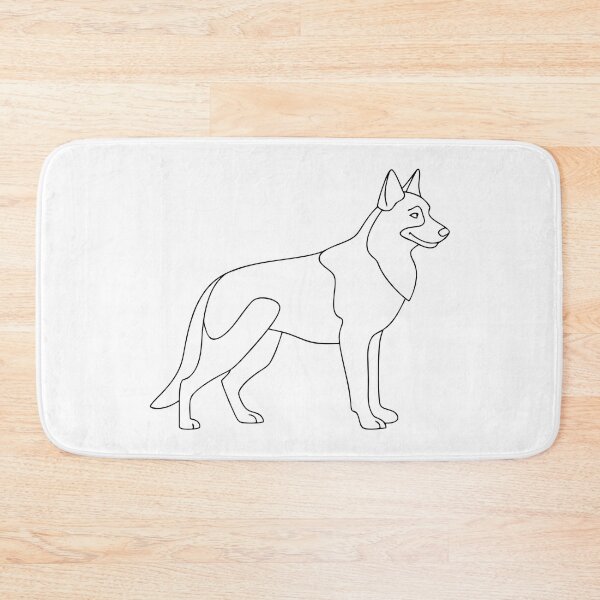 Item preview, German Shepherd Elegant Line Art Gift designed and sold by OneLine Studio.