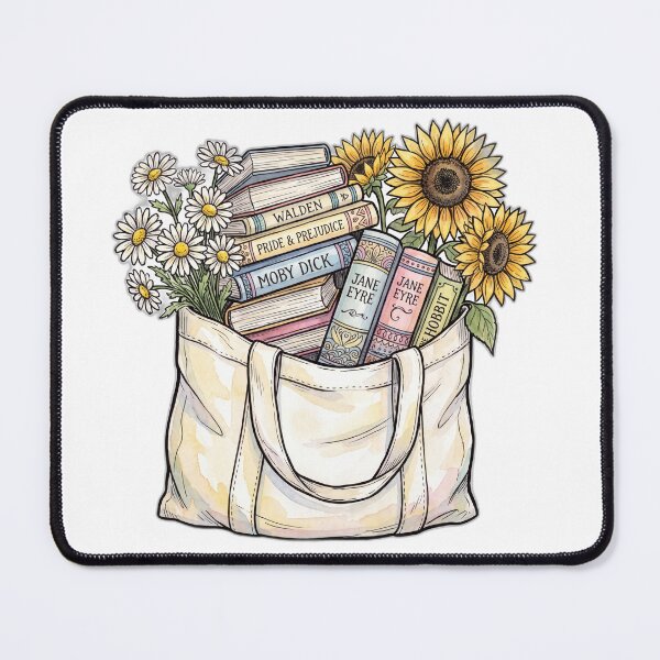 Item preview, Tote Bag Full of Books and Flowers designed and sold by ryanguas.