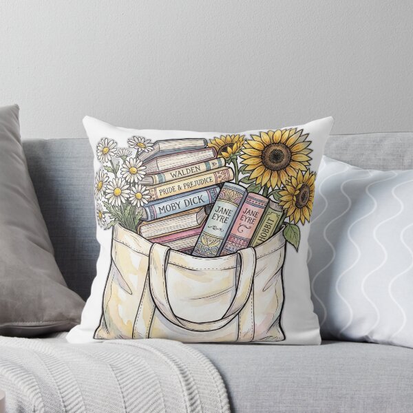 Item preview, Tote Bag Full of Books and Flowers designed and sold by ryanguas.