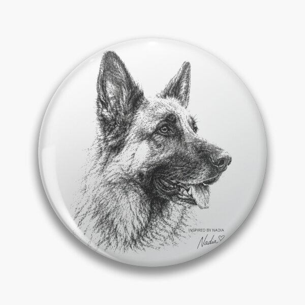 Item preview, Inspired Dog Sketch Collection #007 | German Shepherd designed and sold by PH Creator Studio.