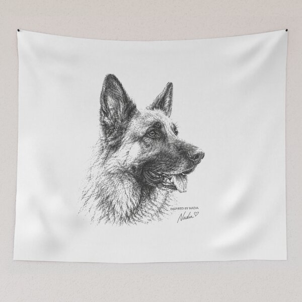 Item preview, Inspired Dog Sketch Collection #007 | German Shepherd designed and sold by PH Creator Studio.