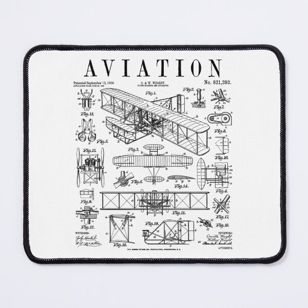 Item preview, Aviation Pilot Airplane Wright Brothers Aircraft Patent designed and sold by GrandeDuc.