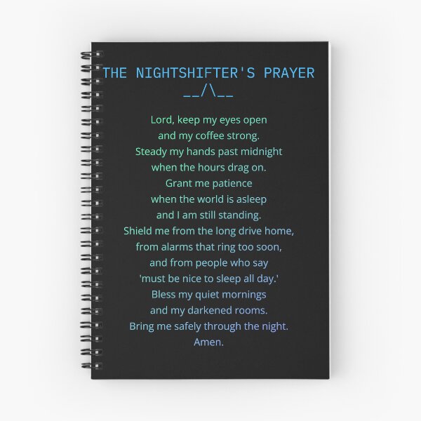 Item preview, NIghtshifter's Prayer designed and sold by Goode-sense2025.