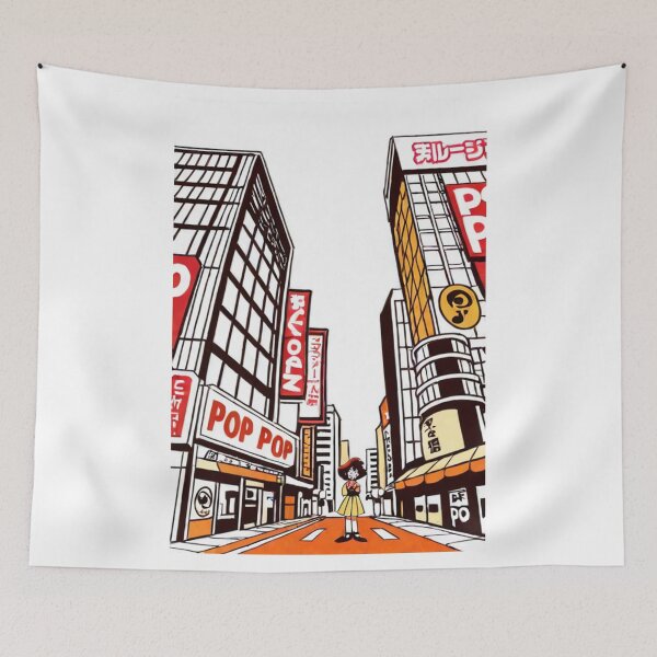 Item preview, Art - Japanese Retro Style, 1980s Urban Evocation designed and sold by Reverso-Design.