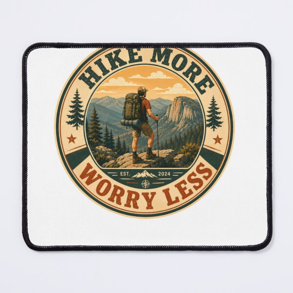 Item preview, Hike More Worry Less Hiking Mountain Outdoors Enthusiast designed and sold by Simsimah26Parks.