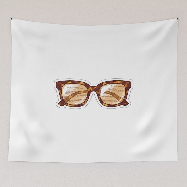 Item preview, Retro Book Nerd Glasses Reflection designed and sold by ryanguas.