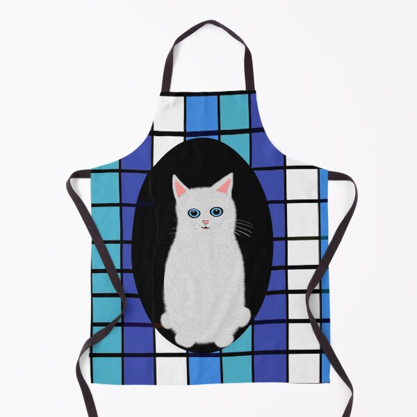 Item preview, White Cat with Blue Eyes designed and sold by Elaine M Hayward .
