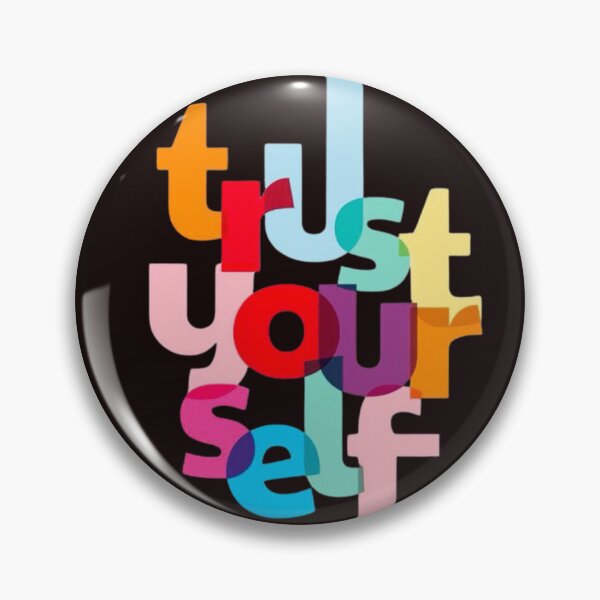Item preview, Trust Yourself Motivational Typography Quote Colorful Inspirational Text Graphic designed and sold by RajDeals.