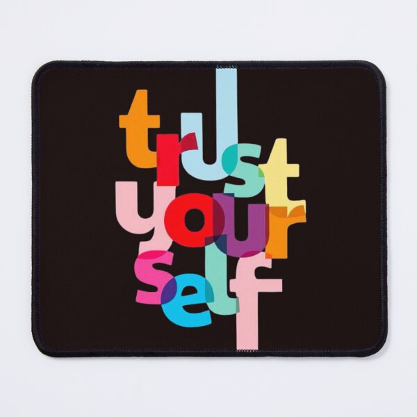 Item preview, Trust Yourself Motivational Typography Quote Colorful Inspirational Text Graphic designed and sold by RajDeals.