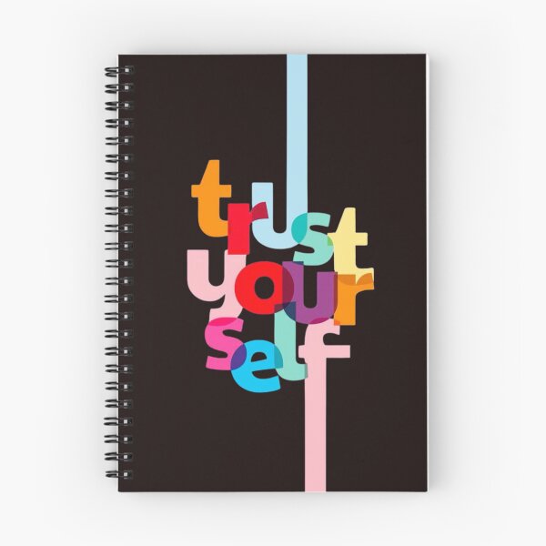Item preview, Trust Yourself Motivational Typography Quote Colorful Inspirational Text Graphic designed and sold by RajDeals.