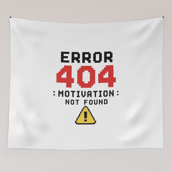Item preview, error 404, motivation not found!  designed and sold by vecart34.