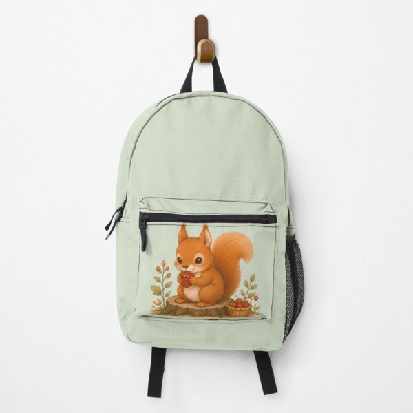 Item preview, Berry Snack Red Squirrel designed and sold by MellowMunchkins.