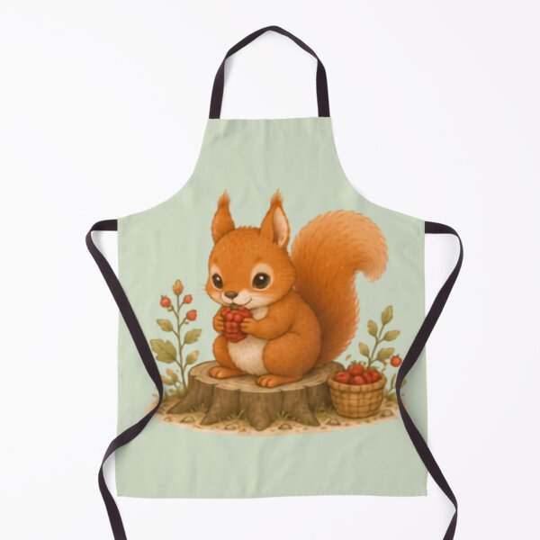 Item preview, Berry Snack Red Squirrel designed and sold by MellowMunchkins.