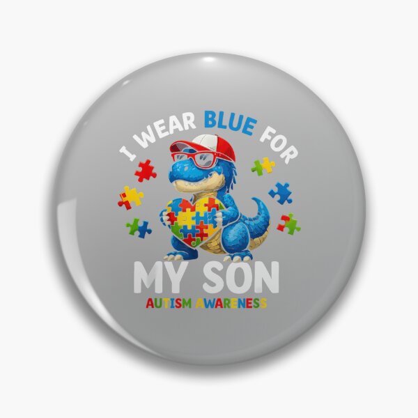 Item preview, I Wear Blue for My Son Autism Awareness Mom Dad Parents_2 designed and sold by ArleneRowe.