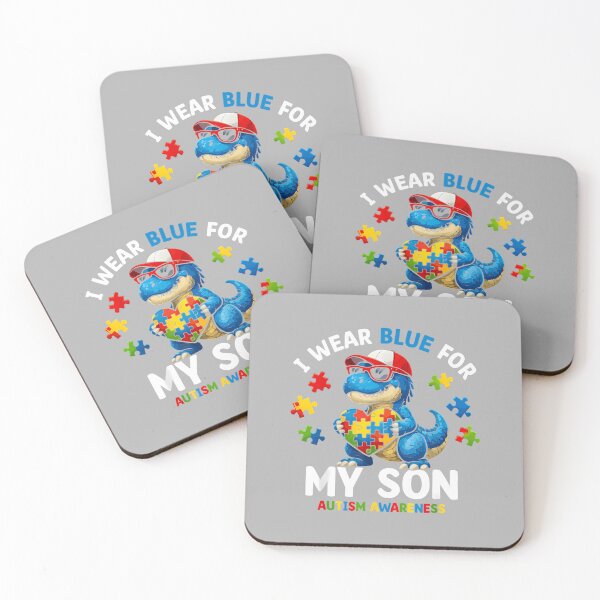 Item preview, I Wear Blue for My Son Autism Awareness Mom Dad Parents_2 designed and sold by ArleneRowe.