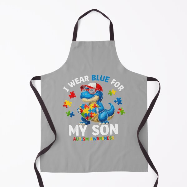 Item preview, I Wear Blue for My Son Autism Awareness Mom Dad Parents_2 designed and sold by ArleneRowe.