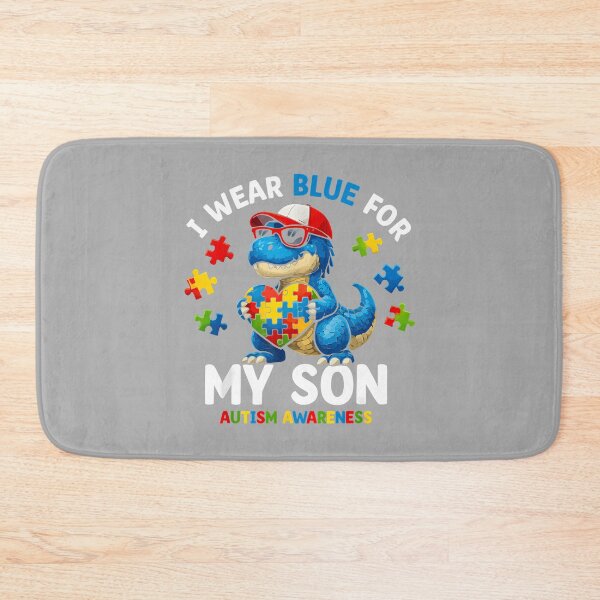 Item preview, I Wear Blue for My Son Autism Awareness Mom Dad Parents_2 designed and sold by ArleneRowe.