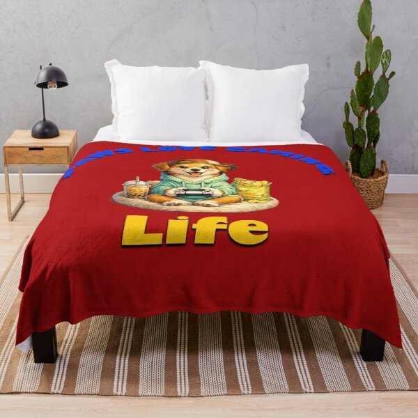 Item preview, Cozy Gaming Companion Dog – High-Quality Cartoon Illustration designed and sold by annenambiro.