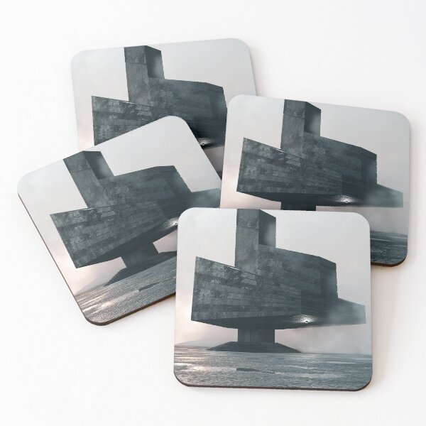 Item preview, Floating Brutalist Monolith | Futuristic Minimalist Architecture designed and sold by rigelcreation.