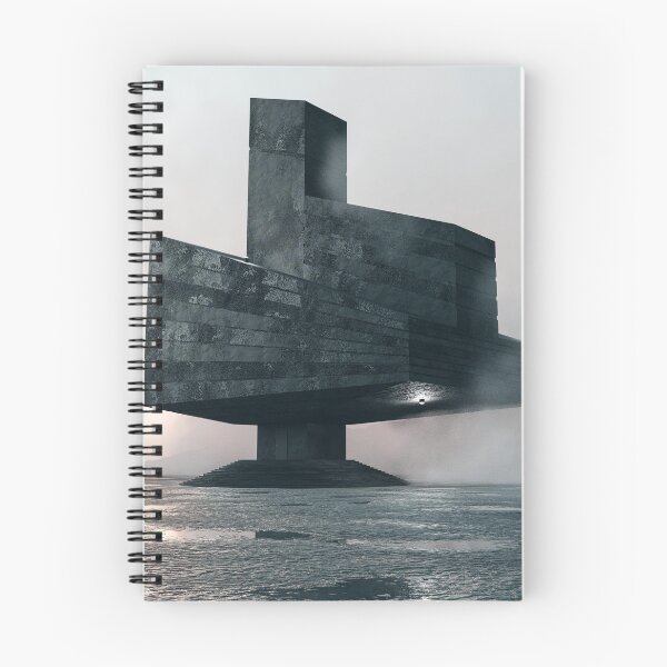 Item preview, Floating Brutalist Monolith | Futuristic Minimalist Architecture designed and sold by rigelcreation.