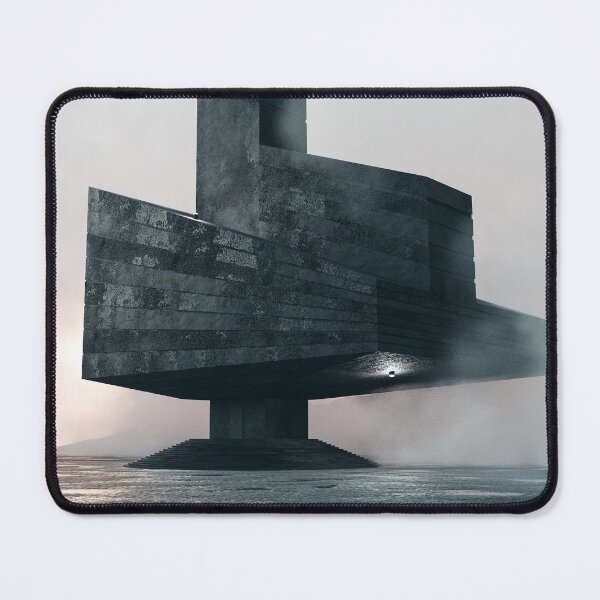 Item preview, Floating Brutalist Monolith | Futuristic Minimalist Architecture designed and sold by rigelcreation.