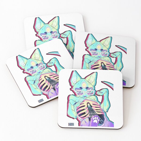 Item preview, Synthwave Sphynx Cat designed and sold by jacelyndesigns.