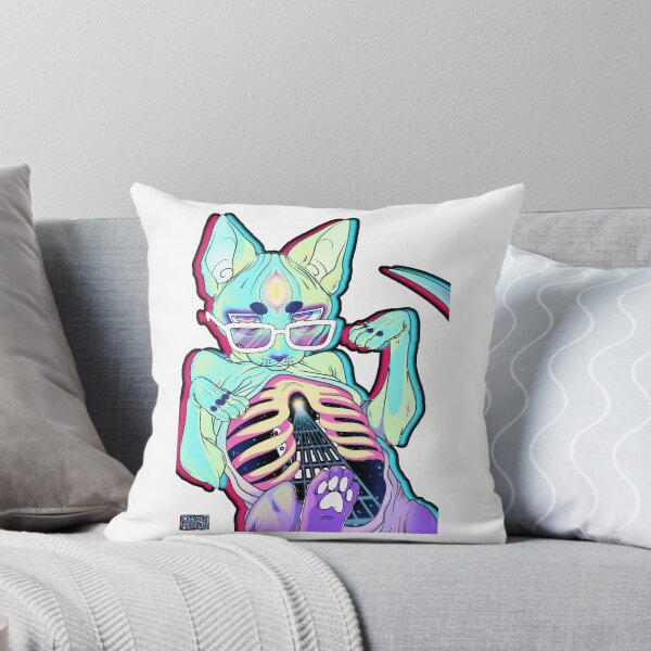 Item preview, Synthwave Sphynx Cat designed and sold by jacelyndesigns.