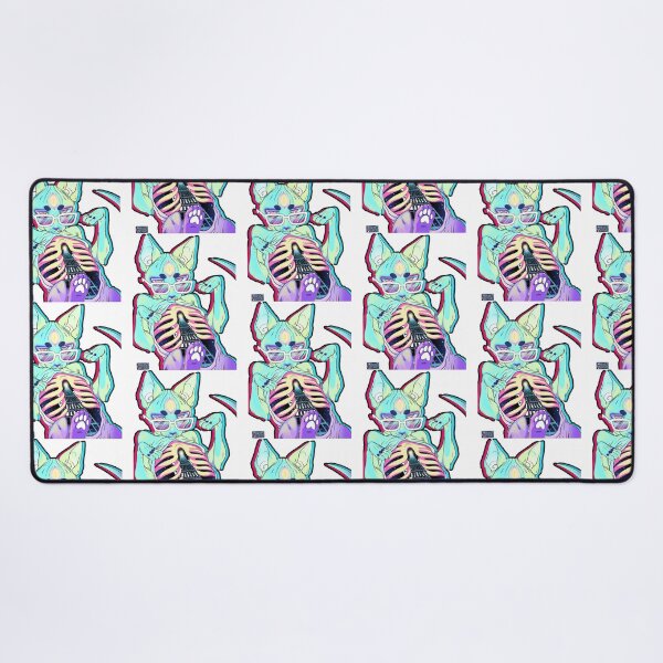 Item preview, Synthwave Sphynx Cat designed and sold by jacelyndesigns.