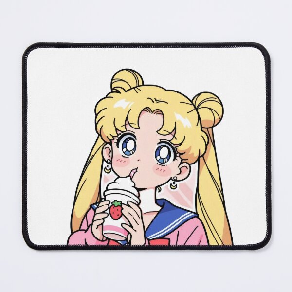 Item preview, Anime Girl Drinking Strawberry Shake - 90s Kawaii School Uniform Sticker designed and sold by William Cano.