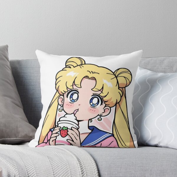 Item preview, Anime Girl Drinking Strawberry Shake - 90s Kawaii School Uniform Sticker designed and sold by William Cano.