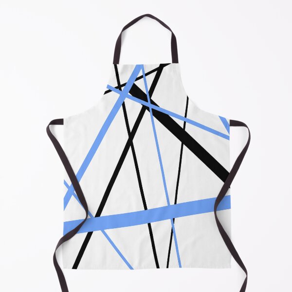 Item preview, Cool Mid-Blue Diagonal Lines Black Accents designed and sold by taiche.