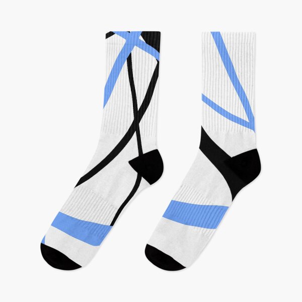 Item preview, Cool Mid-Blue Diagonal Lines Black Accents designed and sold by taiche.
